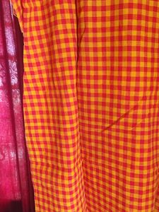 Red &amp; Yellow Checkered Kurta