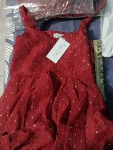 Elegant Red Sharara Set