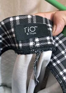 Black &amp; White Plaid Pants