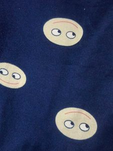 Cute Printed Navy Blue Pajama Pants