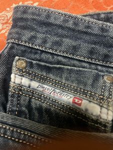 Diesel Dark Wash Straight Leg Jeans original