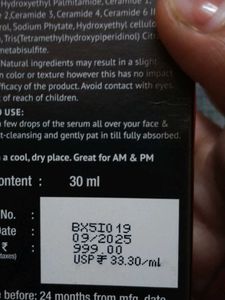 Dr sheth Cica Exosomes vitamin c glowing serum