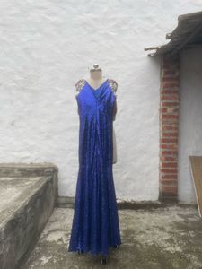 Stunning Royal Blue Sequin Gown