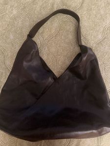 Chic Brown Faux Leather Hobo Bag