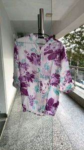 Floral Print Cotton Shirt