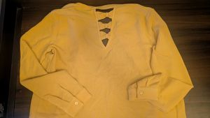 ONLY Yellow Button-Down Cardigan (M)