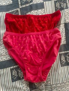 Red & Pink Briefs - 2 Pack