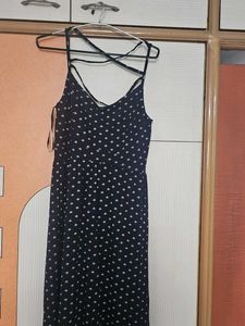 Navy Maxi Slip Dress