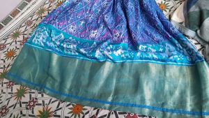 Beautiful Blue Long frock with dupatta 😍  for gir