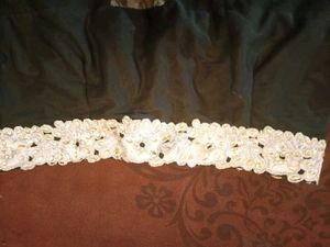 Black Color With Silver Lace + Margin