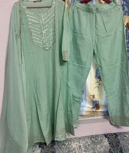 Pink Almirah 💙Pure Cotton Kurta Set