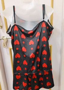 Cute Heart Print Sleep Set