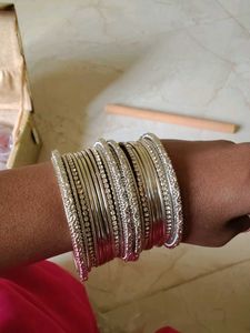 Green Glass Bangles Set