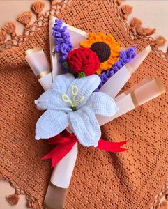 Handmade Crochet Flower Bouquet