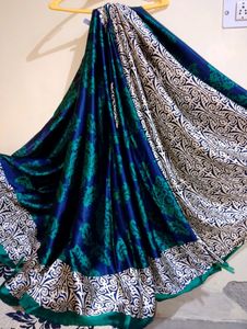 Art Silk Saree Floral Print With Blouse