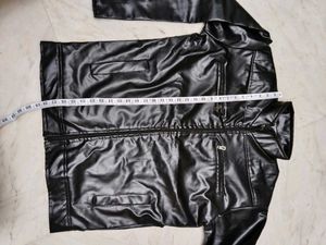 Men's Black Faux Leather Jacket