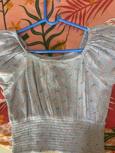 Light Blue Crop Top