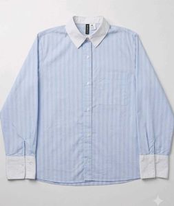 H&M Cotton Poplin Striped Shirt