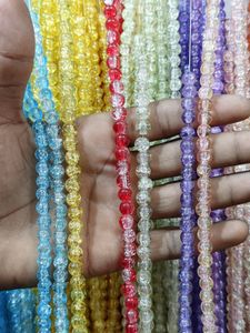 10 Crackle Beads