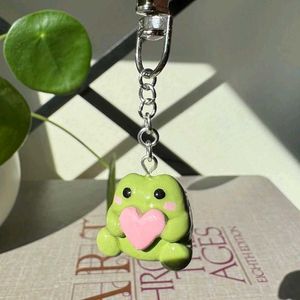 Clay Frog Keychains 🐸🩷
