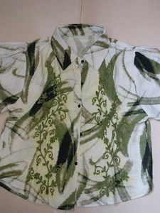 Stylish Embroidered Button-Up Shirt