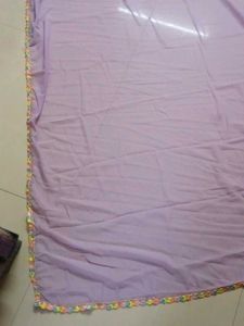 Lavender Colour Sari
