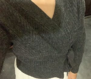 Wrap sweater