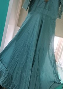 Beautiful  Long Gown With Pant (Size XL)