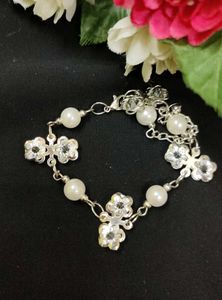 Elegant Pearl &amp; Crystal Jewelry Set