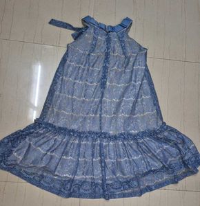 Blue Lace Maxi Dress
