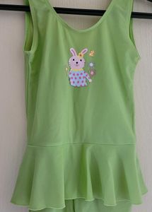 Cute Green Bunny Swimsuit for girls