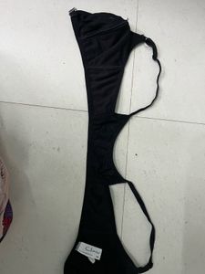 Black Clovia front open bra
