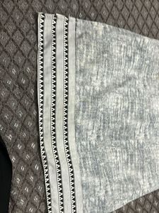 Stylish Grey Kurta with Unique Embroidery
