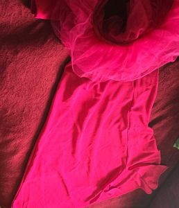 Hot Pink Ruffle Dress