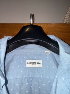 Lacoste Men's Light Blue Dotted Shirt