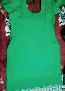 Green Embroidered Kurti