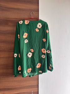 Floral Wrap Top