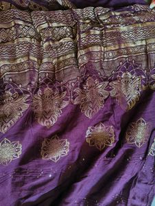Beautiful Purple &amp; Yellow duppta