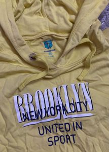 Lime Green Brooklyn Graphic Hoodie