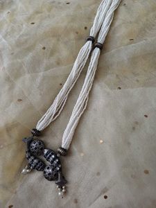 Elegant Beaded brass Necklace