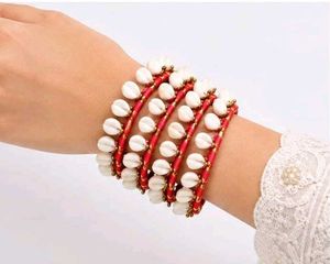 Handmade Kodi Bangles for Women | Traditional Red