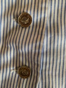 Striped Button-Up Blouse