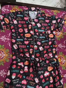Cute Printed Sleepwear Set