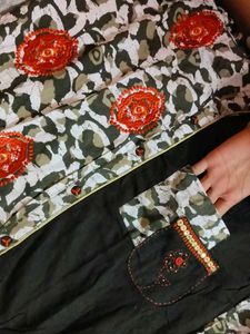 Floral Fusion Dual-Tone Kurta