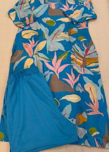Vibrant Floral Print Kurta Set