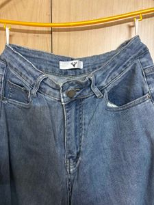 Light Wash Wide Leg Jeans