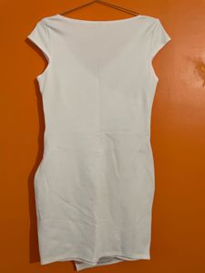 Elegant White Wrap Dress