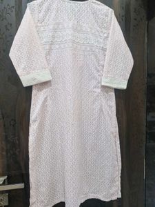 Pink Embroidered Kurta
