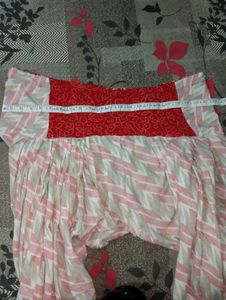 Beautiful Red Suite With White Patiala Salwar