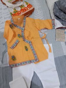 Embroidered Baby boy krisna outfit
